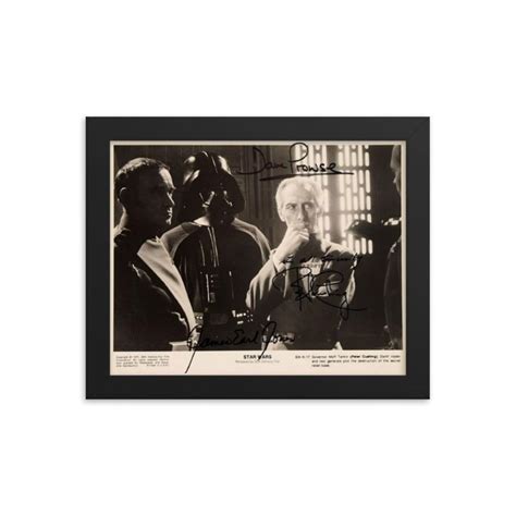 Star Wars cast signed photo Framed Reprint | EstateSales.org