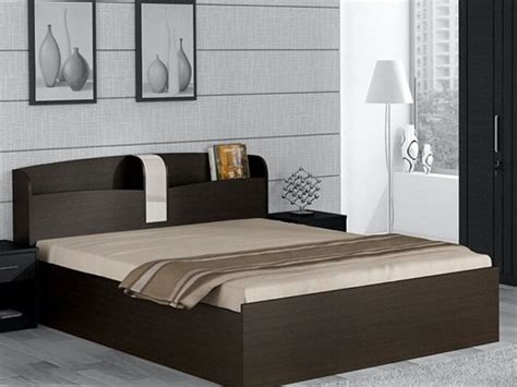 Uttara Solid Wood Queen Size Bed In Rustic Teak Finish Oak Origins