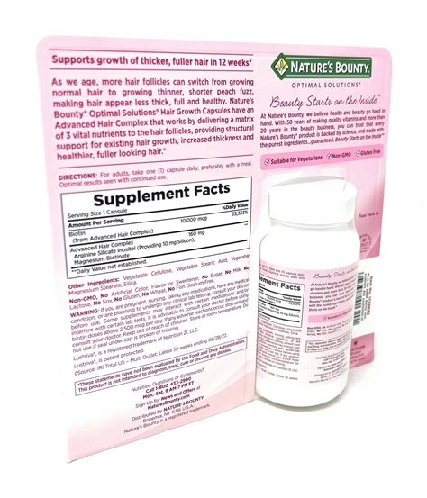 hair growth nature's bounty 12