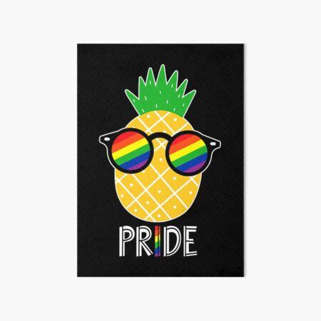Pineapple Gay Rainbow Pride Flag Lgbtq Cool Lgbt Art Board Print By Habibatihmad Redbubble