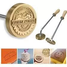 Jual Custom Plat Embos Hot Print Matras Emboss Hot Stamp Stamp Kue Stamp Kelapa Stamp