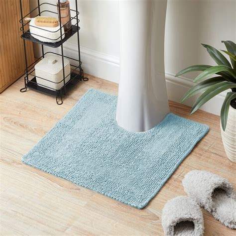 Dunelm Super Soft Reversible Duck Egg Pedestal Mat Blue Shopstyle