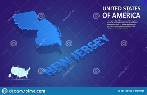 New Jersey Detailed Editable Political Map With Labeling Cartoon