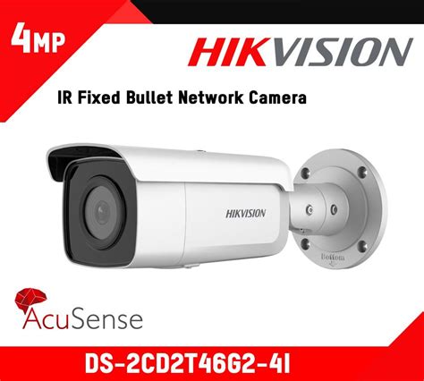 Hikvision DS 2CD2T46G2 4I MP AcuSense Fixed Bullet Network Camera With