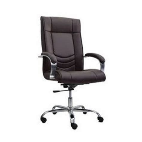 Black Rotatable Leather Executive Chair Adjustable Seat Height Yes At