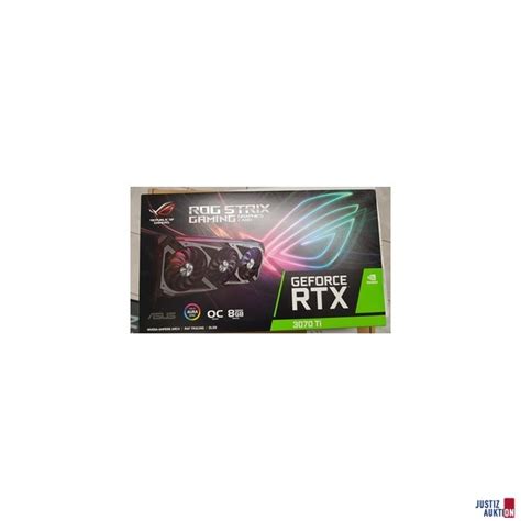 Gaming Grafikkarte GEFORCE RTX 3070 TI &&173019& | Justiz-Auktion