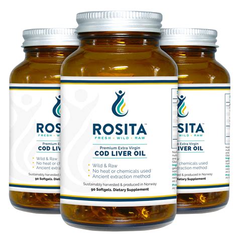 Rosita | Extra Virgin Cod Liver Oil (EVCLO) | 90 Softgels x 3 Pack Bundle