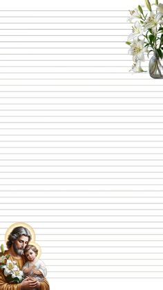 Papel De Carta Católico Para Imprimir - Papel De Carta Religioso Para Imprimir