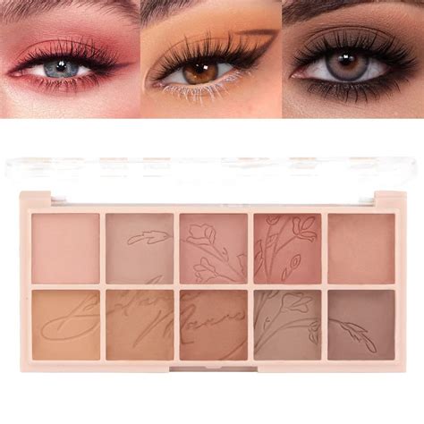 Amazon Karnar Color Nude Eyeshadow Palette Taupe Brown Matte Neutrals For Travel