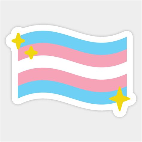 Trans Pride Flag Sparkle Emoji Sticker Transgender Pride Artofit