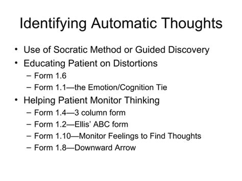 Cognitive Distortions And Correcting Them Ppt