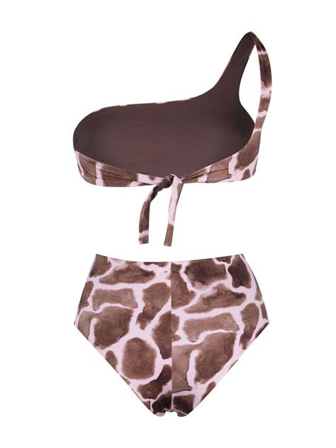 Buy ANTONELLA RIZZA Giraf Print Off Houlder Bikini Et Brown At 50