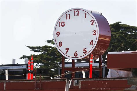 Look Ma No Hands Golden Gate Bridge Clock Back Minus Parts