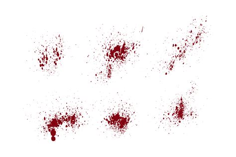 Set Of Red Blood Or Paint Splatter Graphic By Bdvect1 Creative Fabrica