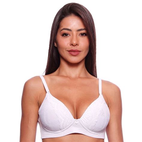 Suti Bojo Flex Renda Sem Aro Econfort Lingerie Pink Lingerie