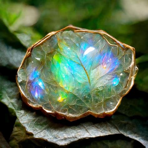 Piedra preciosa de ópalo mexicano de fantasía Foto Premium