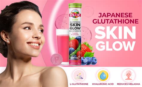 Plix Olena Glutathione Skin Glow 15 Effervescent Tablets For Collagen