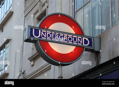 Holborn Station London Underground Roundel Sign Stock Photo Alamy