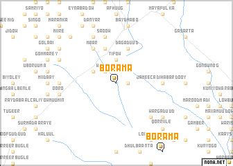 Borama (Somalia) map - nona.net