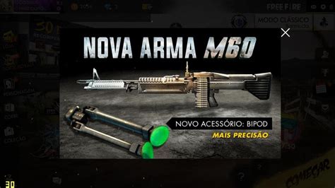 Testei A Nova Arma M Free Fire I Youtube