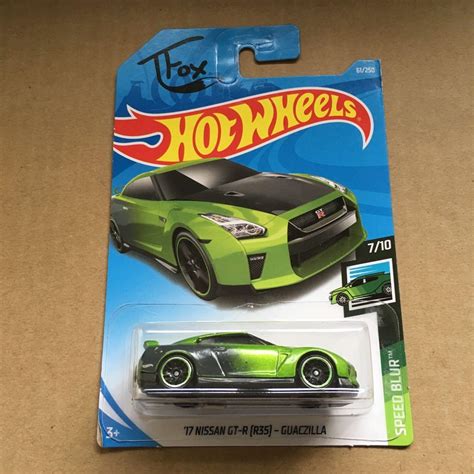 Hot Wheels Tfox Nissan Skyline Gtr R Guazilla Lime Green Grey Tanner Fox Hobbies Toys Toys