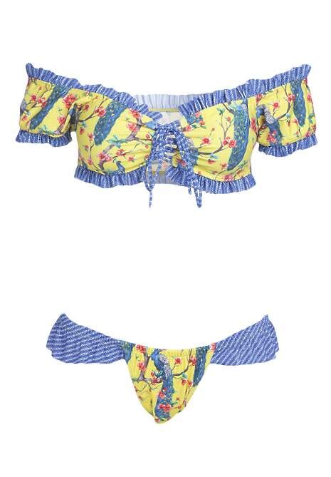 Żółte Bikini Neon Sign Renee