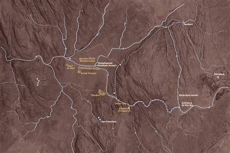 Ancient City Of Petra Map