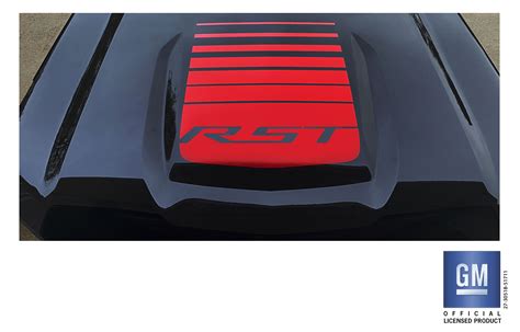 Chevrolet Silverado Red RST Fade Hood Decal Graphic EmblemsPlus