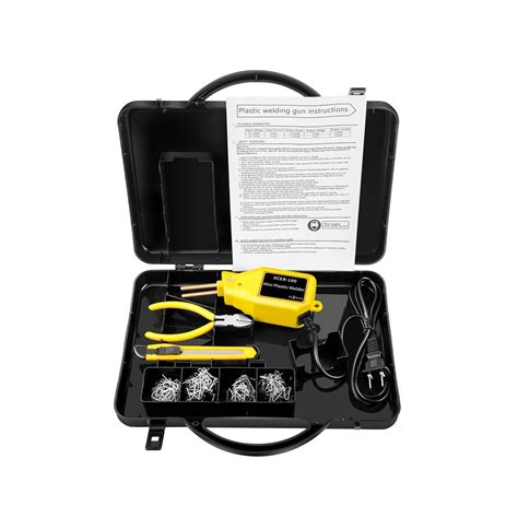 New Plastic Welder Mini W Heat Gun Hot Stapler Plastic Welding