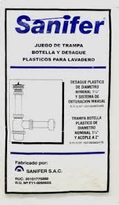 TRAMPA BOTELLA 1 1 4 P LAVADERO SANIFER Ferretería DINOVA