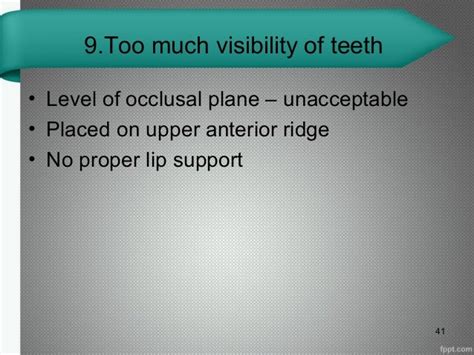 Identification Of Complete Denture Problems