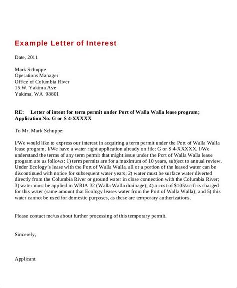 Letter Of Continued Interest Template Best Template Practices