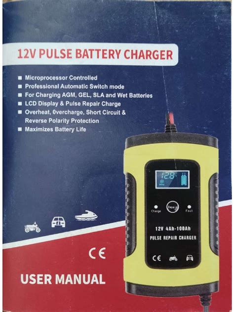 Manual Cargador de Baterías ZYX-J10 | PDF