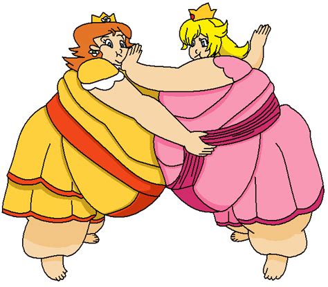 Fat Peach And Daisy By Tarumax On Deviantart