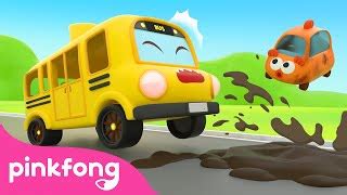 Wheels on the Bus Go Round and Round Compilation | + Car Town | Baby ...