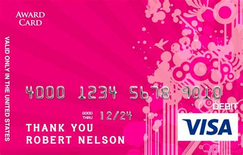 Custom Prepaid Debit Card Visa T Card Designs Awards2go