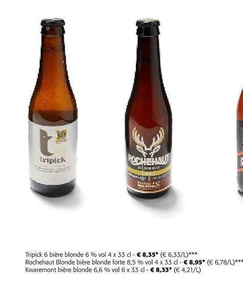Promo Tripick Bi Re Blonde Vol Rochehaut Blonde Bi Re Blonde Forte Vol Kwaremont