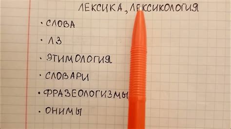 Что такое лексика понятным языком и чем она отличается от лексикологии ...