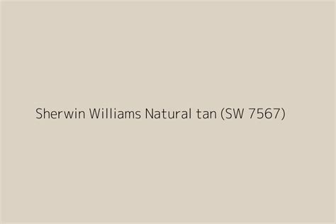 Sherwin Williams Natural Tan Sw Color Hex Code