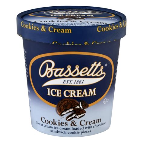 Save on Bassetts Ice Cream Cookies & Cream Order Online Delivery | GIANT