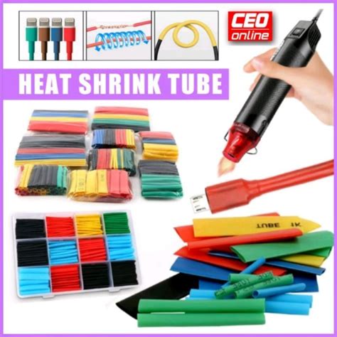 Ceo Heat Shrink Tube Wrapping Hot Air Gun Thermoretractil Shrinking Tubing Assorted Pack Wire