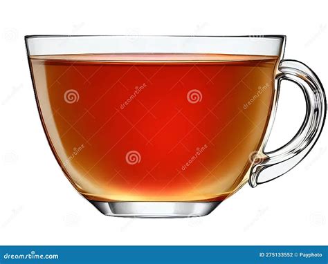 A Glass Cup Of Hot Flavorful Tea Transparency In PNG Stock Photo Illustration Of Evening