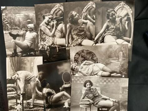 X Vintage Edwardian Reproduction Risque Erotic Female Nude