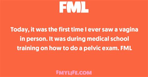 Intimacy Today It Was The First Time I Ever Saw A Vagina In Person It Fml