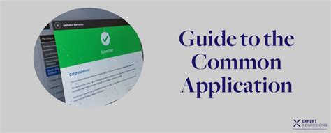Guide To The Common Application Expert Admissions
