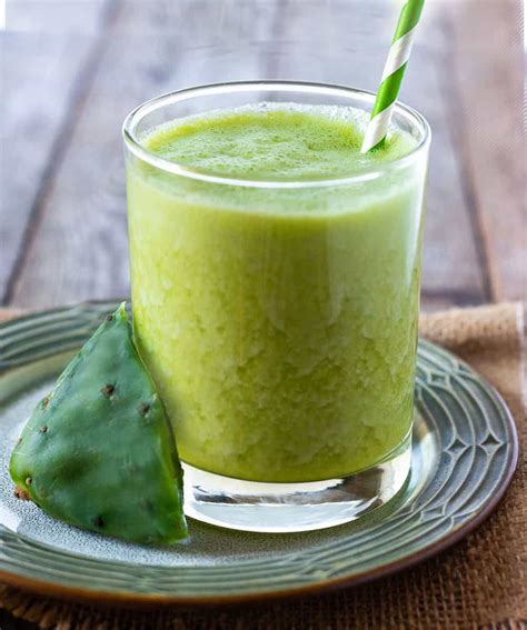 Nopal Cactus Smoothie - Healthier Steps