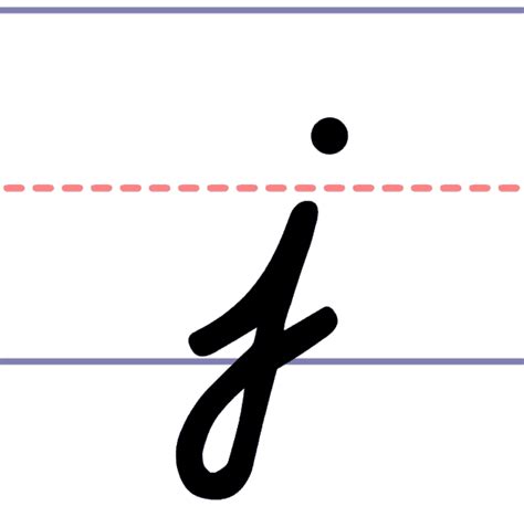 Lowercase J In Cursive