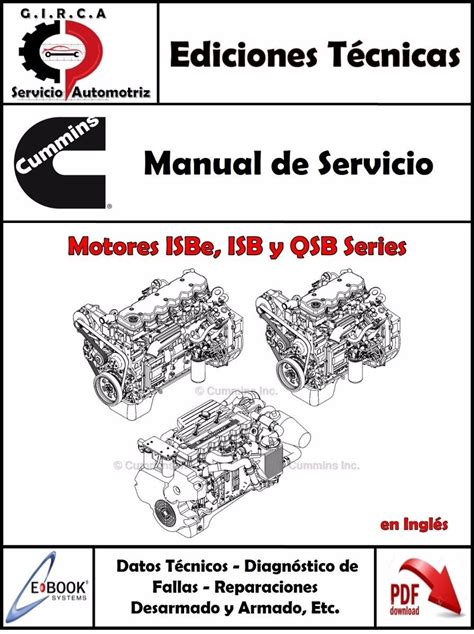 Manual Taller Motor Cummins Qsb Isb Isbe Original Y Completo Mercado