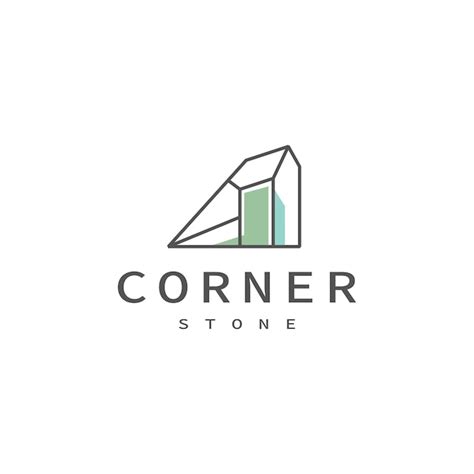 Premium Vector Cornerstone Vector Icon Logo Design 4