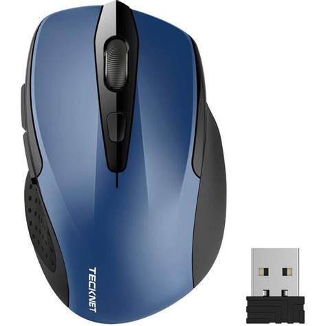 Hkljg Souris Sans Fil 2 4g Souris Optique 2600 Dpi Avec 5 Niveaux Réglable Souris Ergonomique